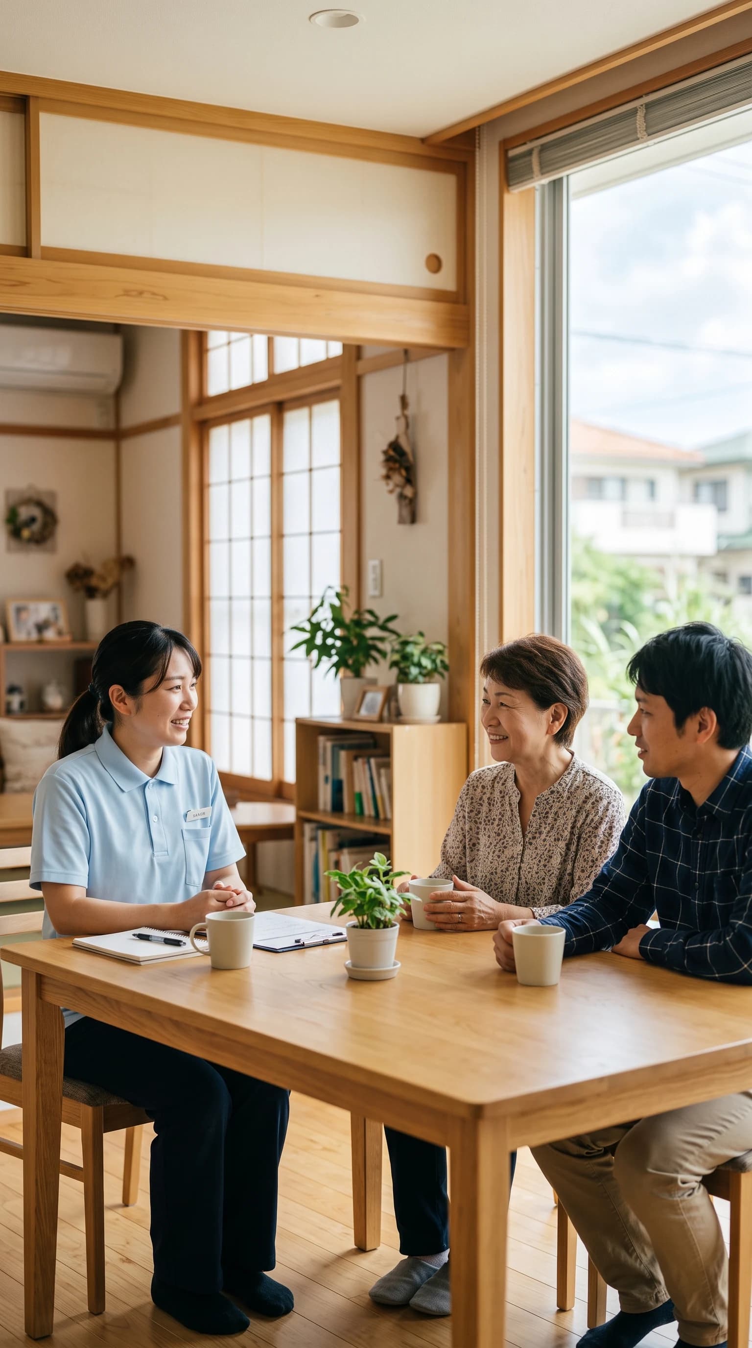 沖縄・北谷の穏やかな住宅街の景色