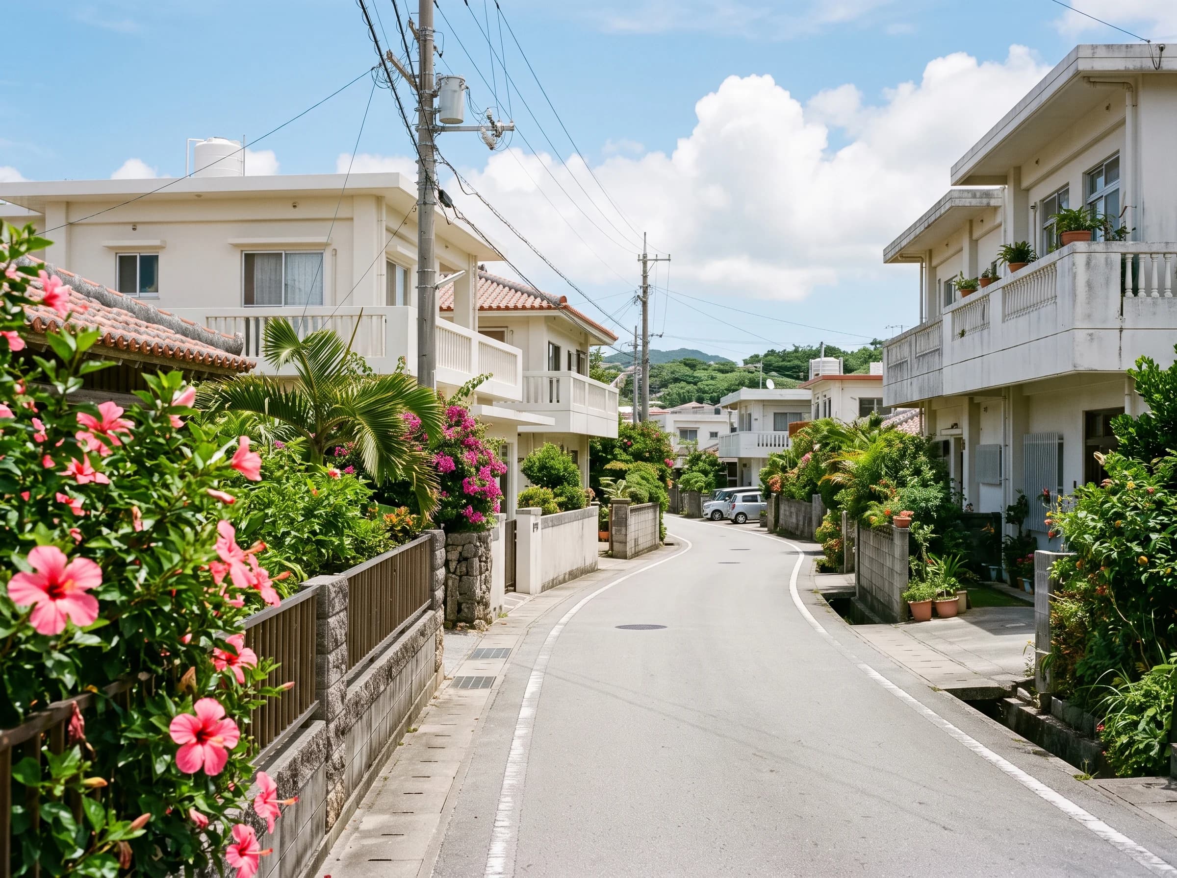 北谷町の穏やかな住宅街